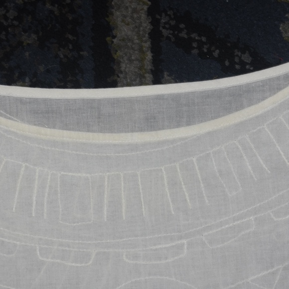 Vintage Rare Issey Miyake Embroidered Cotton Sleeveless Top Tank S As is - Picture 9 of 12